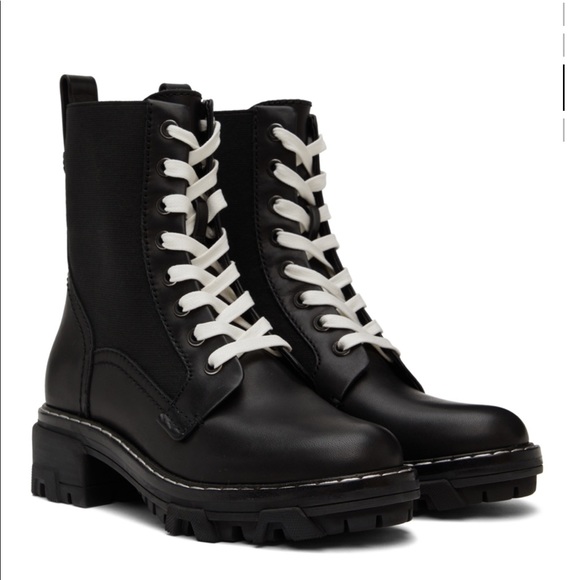 Rag & Bone Shiloh black combat boots 39.5 - Picture 8 of 8